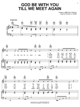 page one of God Be With You Till We Meet Again (Piano, Vocal & Guitar Chords (Right-Hand Melody))