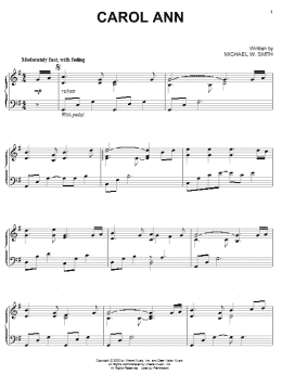 page one of Carol Ann (Piano Solo)