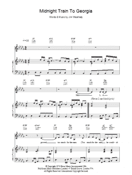 page one of Midnight Train To Georgia (Piano, Vocal & Guitar Chords)