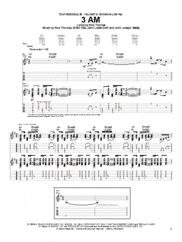 page one of 3 AM (Guitar Tab)