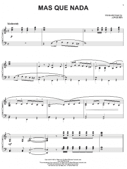 page one of Mas Que Nada (Piano Solo)