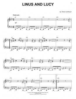 page one of Linus And Lucy (Piano Solo)