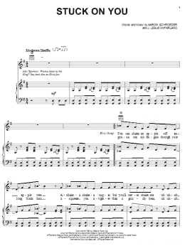 page one of Stuck On You (Piano, Vocal & Guitar Chords (Right-Hand Melody))