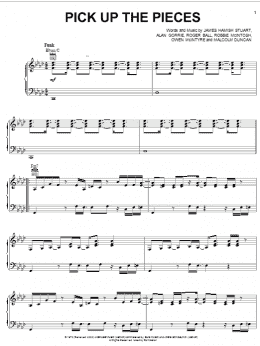 page one of Pick Up The Pieces (Piano, Vocal & Guitar Chords (Right-Hand Melody))