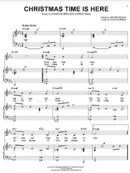 page one of Christmas Time Is Here (Piano & Vocal)