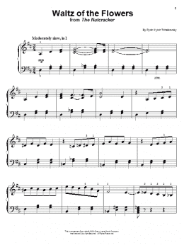 page one of Waltz Of The Flowers (from The Nutcracker Suite) (Easy Piano)