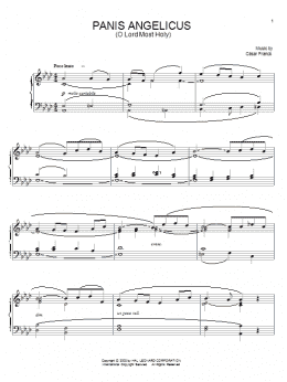 page one of Panis Angelicus (O Lord Most Holy) (Piano, Vocal & Guitar Chords (Right-Hand Melody))