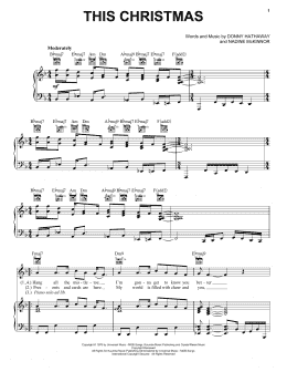 page one of This Christmas (Piano, Vocal & Guitar Chords (Right-Hand Melody))