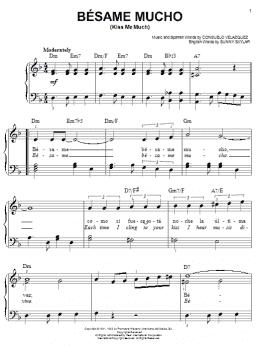 page one of Besame Mucho (Kiss Me Much) (Easy Piano)