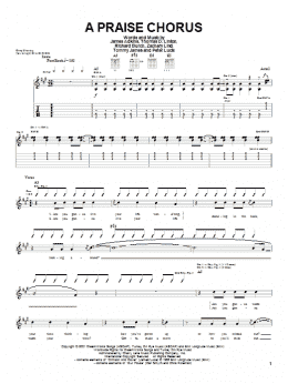 page one of A Praise Chorus (Guitar Tab)