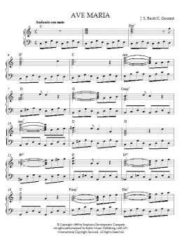 page one of Ave Maria (Piano Solo)