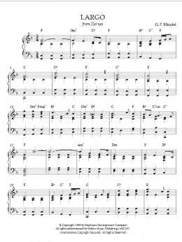 page one of Largo (Piano Solo)