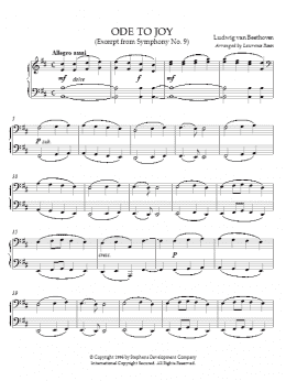 page one of Ode To Joy (Piano Solo)