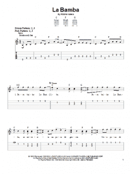 page one of La Bamba (Easy Guitar)