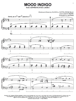 page one of Mood Indigo (Piano Solo)