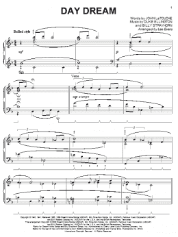 page one of Day Dream (Piano Solo)