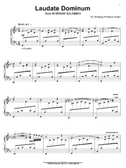 page one of Laudate Dominum (Piano & Vocal)