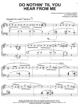 page one of Do Nothin' Till You Hear From Me (Piano Solo)