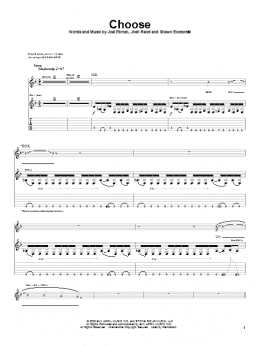page one of Choose (Guitar Tab)