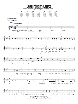 page one of Ballroom Blitz (Easy Guitar)