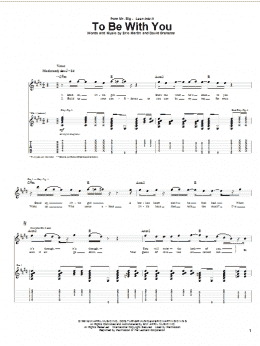 page one of To Be With You (Guitar Tab)