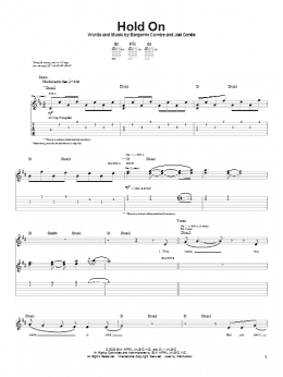 page one of Hold On (Guitar Tab)