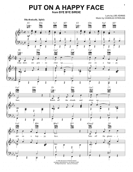 page one of Put On A Happy Face (Piano, Vocal & Guitar Chords (Right-Hand Melody))