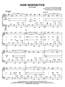 page one of How Insensitive (Insensatez) (Accordion)