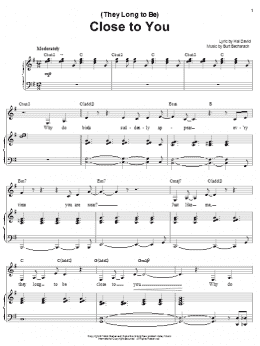 page one of (They Long To Be) Close To You (Piano & Vocal)