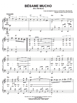 page one of Besame Mucho (Kiss Me Much) (Accordion)