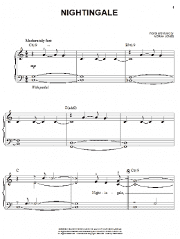 page one of Nightingale (Easy Piano)