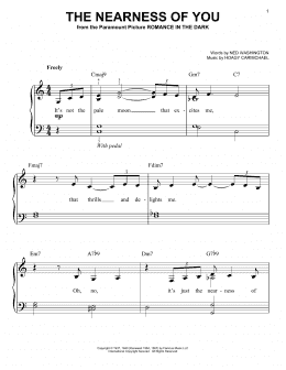 page one of The Nearness Of You (Easy Piano)