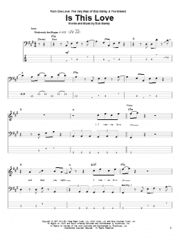 page one of Is This Love (Bass Guitar Tab)