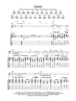 page one of Candy (Guitar Tab)