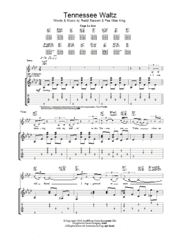 page one of Tennessee Waltz (Guitar Tab)