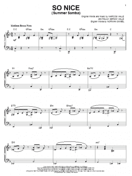 page one of So Nice (Summer Samba) [Jazz version] (arr. Brent Edstrom) (Piano Solo)