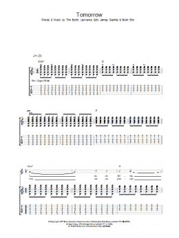 page one of Tomorrow (Guitar Tab)