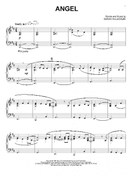 page one of Angel (Piano Solo)