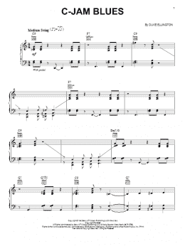 page one of C-Jam Blues (arr. Brent Edstrom) (Piano Solo)