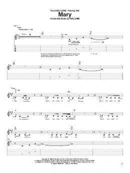 page one of Mary (Guitar Tab)