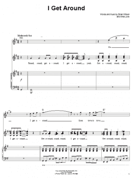 page one of I Get Around (Piano & Vocal)