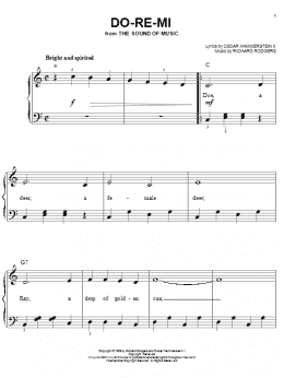 page one of Do-Re-Mi (from The Sound of Music) (Easy Piano)