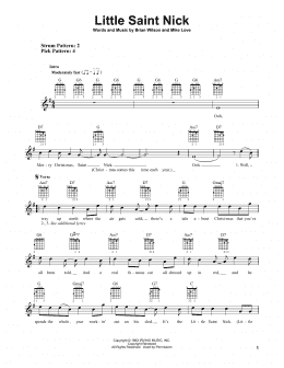 page one of Little Saint Nick (Easy Guitar)