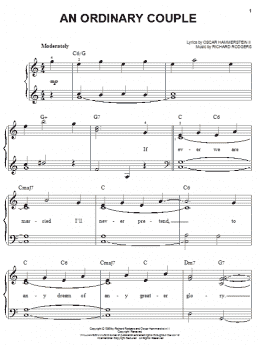 page one of An Ordinary Couple (Easy Piano)