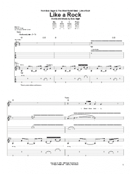 page one of Like A Rock (Guitar Tab)