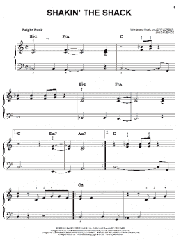 page one of Shakin' The Shack (Easy Piano)