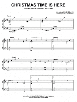 page one of Christmas Time Is Here (Piano Solo)