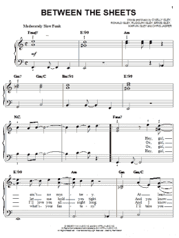 page one of Between The Sheets (Easy Piano)