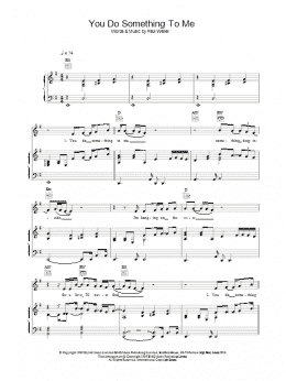 page one of You Do Something To Me (Piano, Vocal & Guitar Chords (Right-Hand Melody))