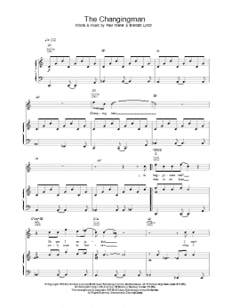 page one of The Changingman (Piano, Vocal & Guitar Chords)